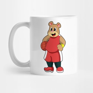 Bear at Basketball Sports Mug